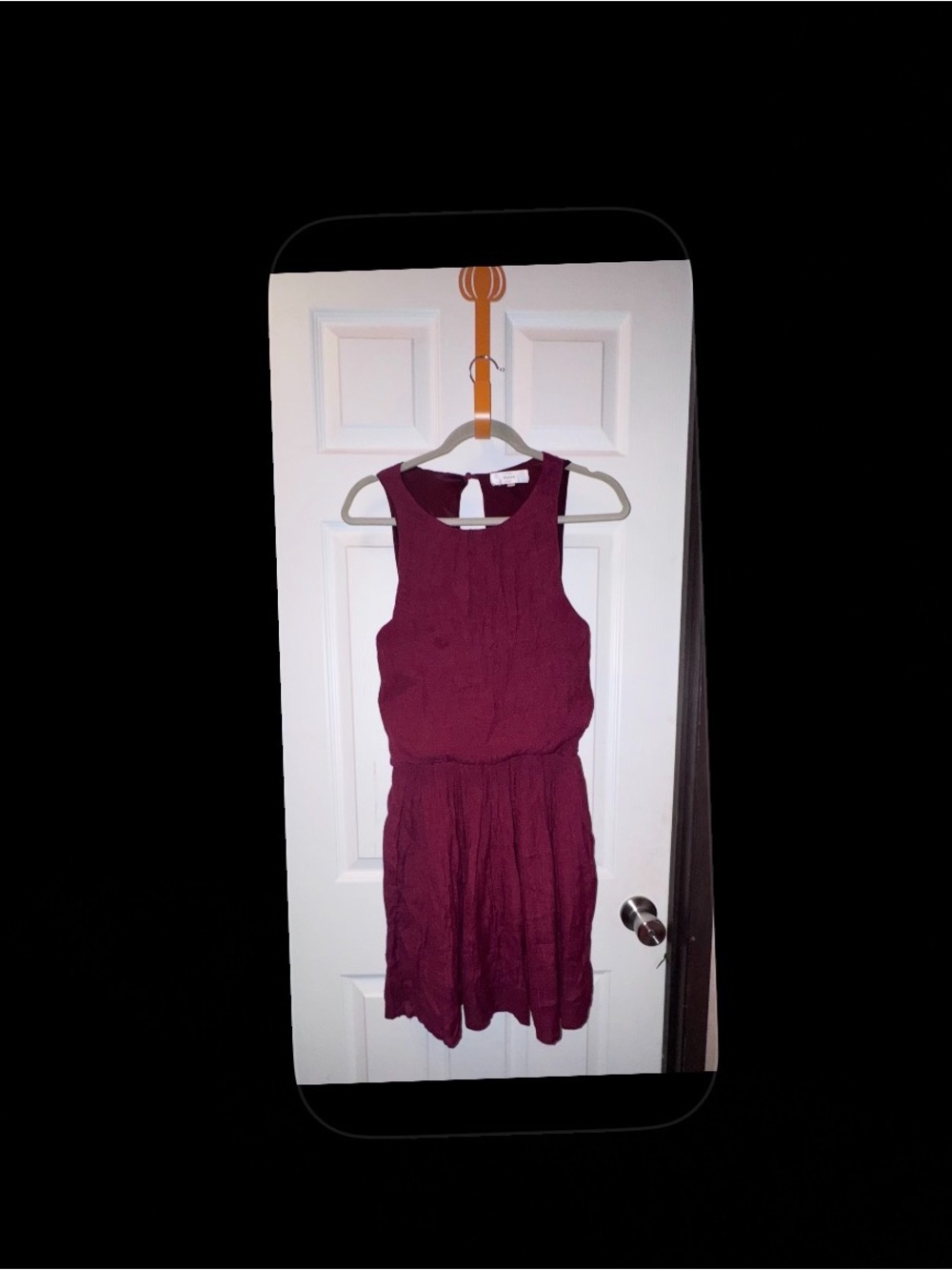 Entro Sleeveless Burgundy Dress